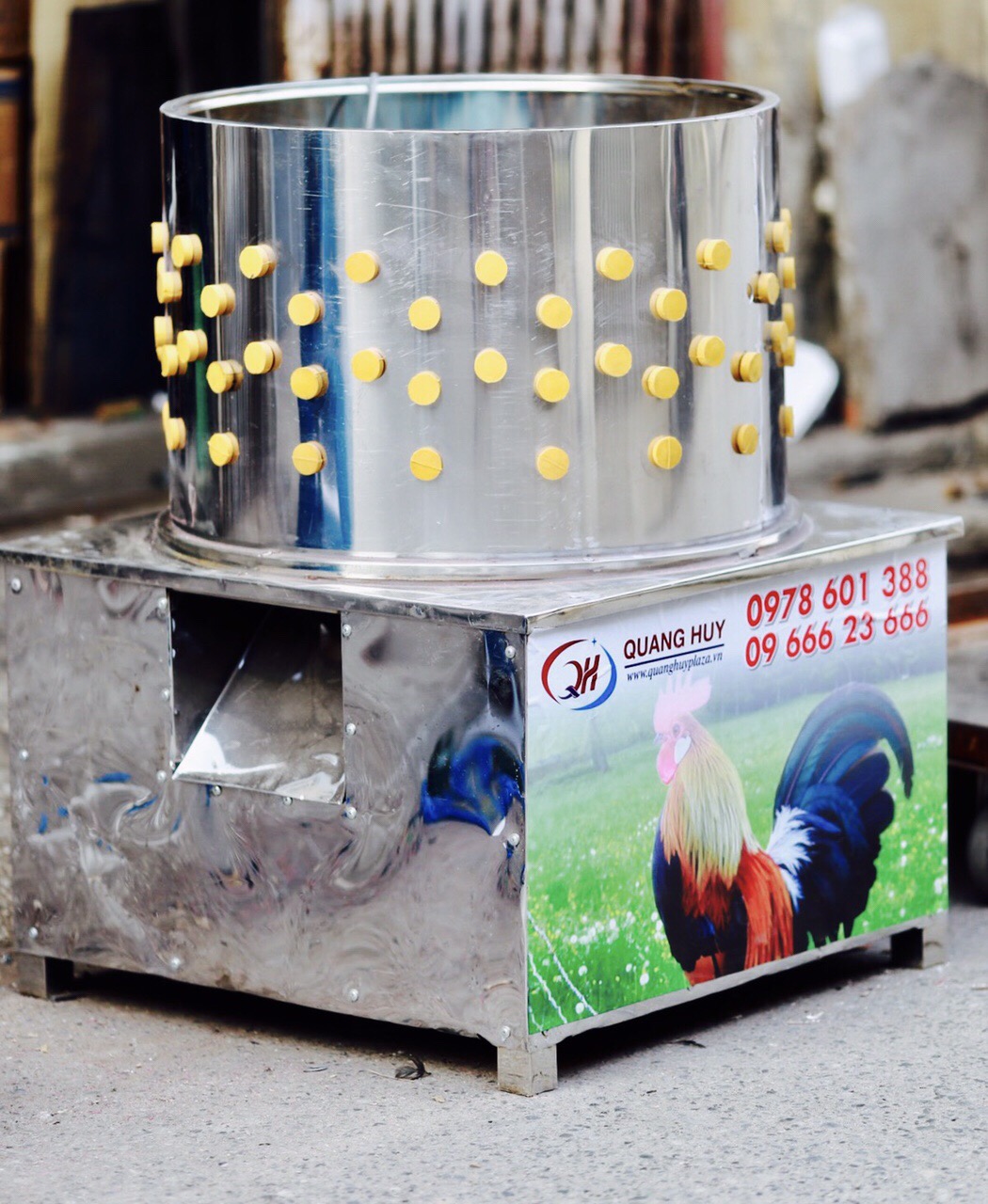 Máy vặt lông gà cũ thanh lý giá rẻ tại cơ khí Quang Huy