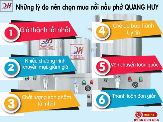 Những lý do nên chọn mua nồi nấu phở Quang Huy