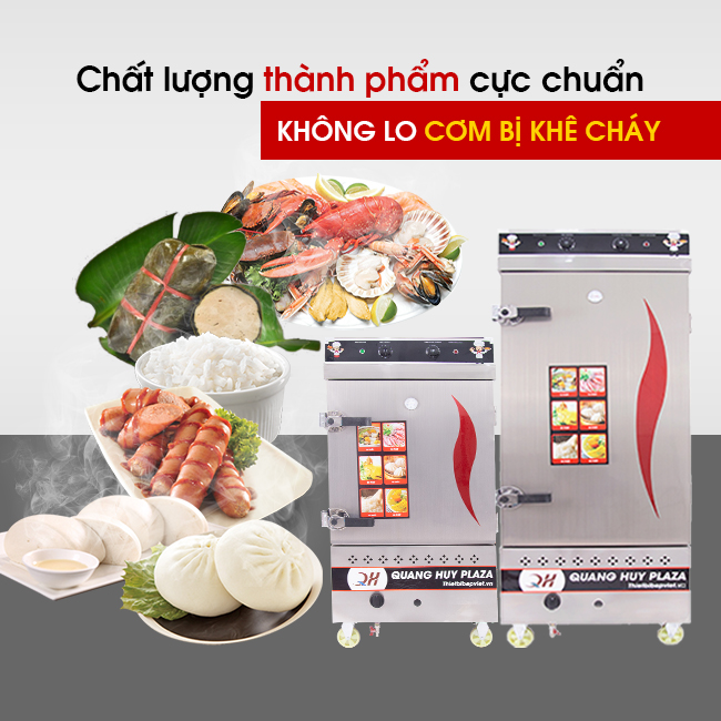 Chất lượng sản phẩm tủ cơm công nghiệp Quang Huy