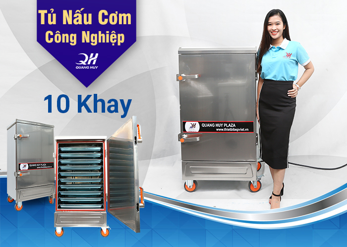 Sản phẩm tủ nấu cơm công nghiệp tại Quang Huy.