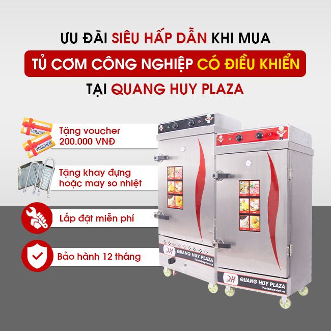 Tủ Cơm công nghiệp Quang Huy