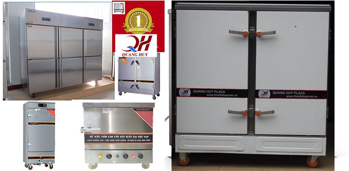 Mẫu tủ nấu cơm công nghiệp bằng điện tại Quang Huy cung cấp